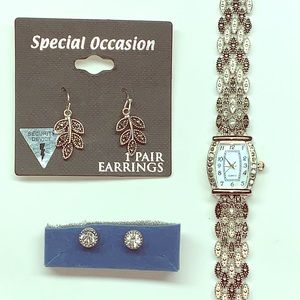 Quartz black/silver watch